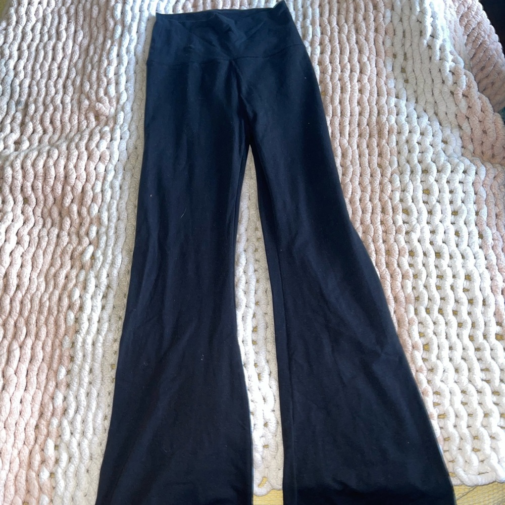 High rise flared legging